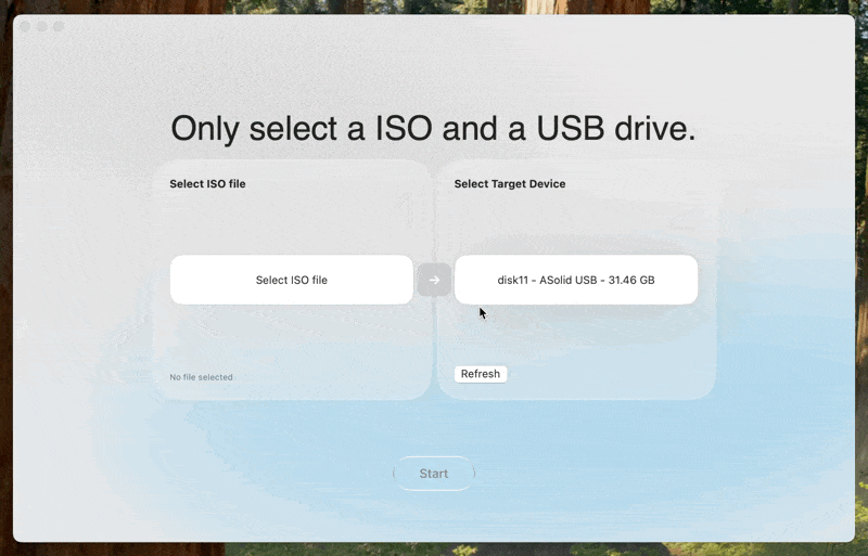 select windows iso